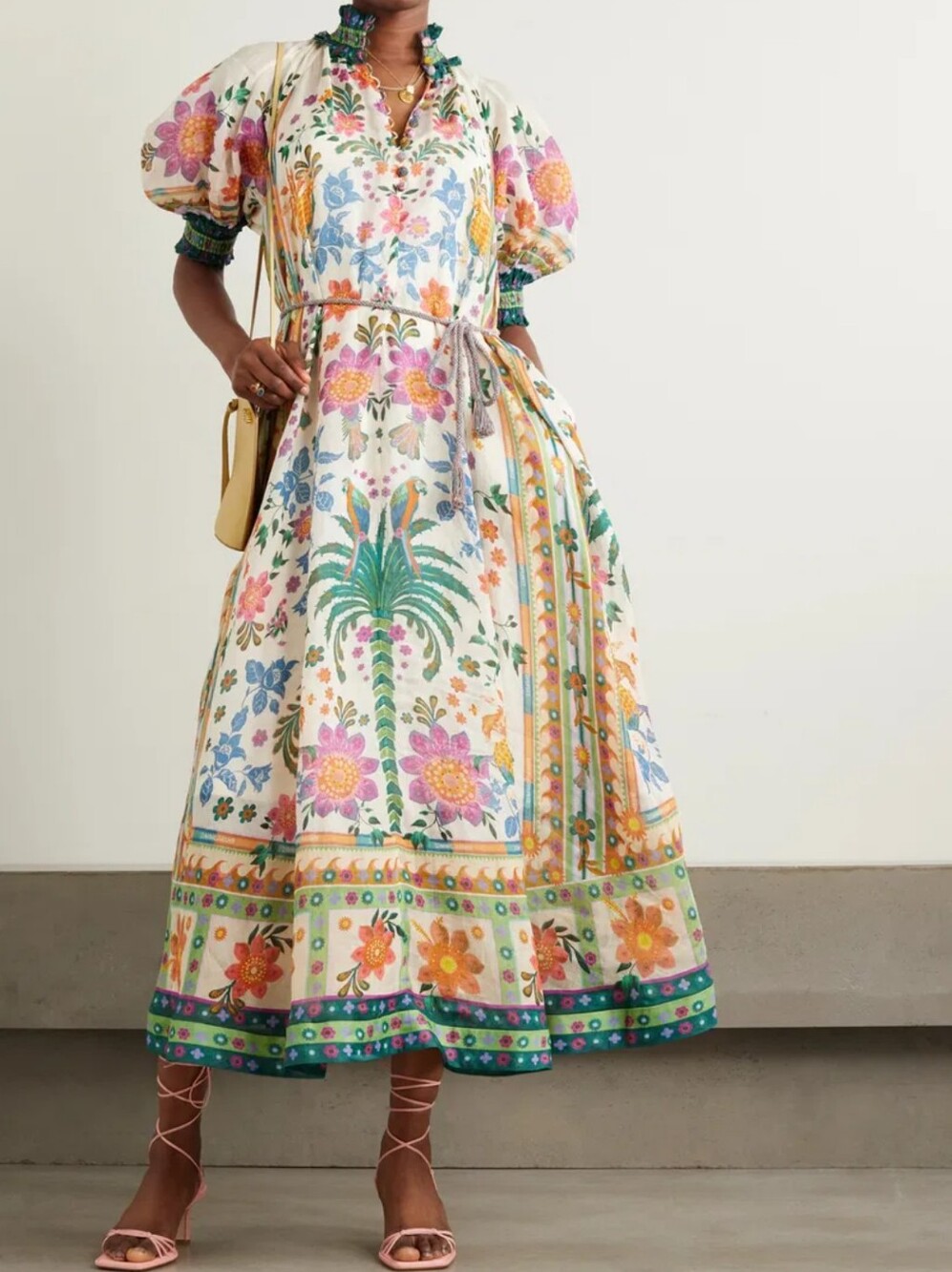 Zimmermann Ginger Swing Ramie Maxi Dress